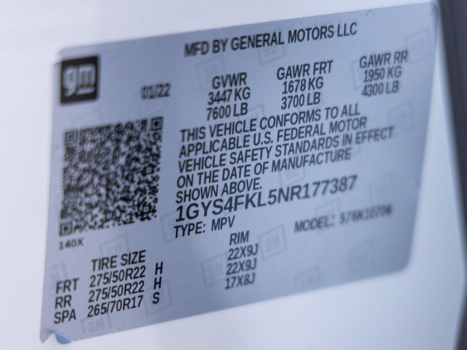 2022 Cadillac Escalade Sport