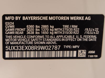 2024 BMW X6 xDrive40i