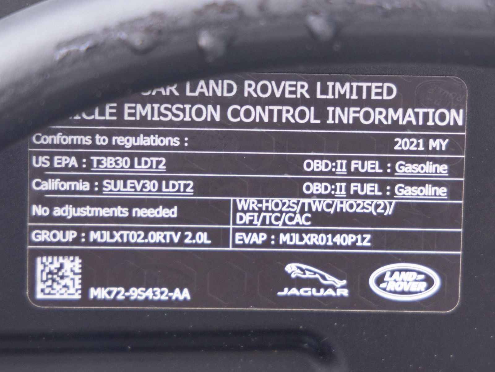 2021 Land Rover Range Rover Evoque S