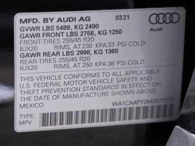 2021 Audi Q5 Prestige