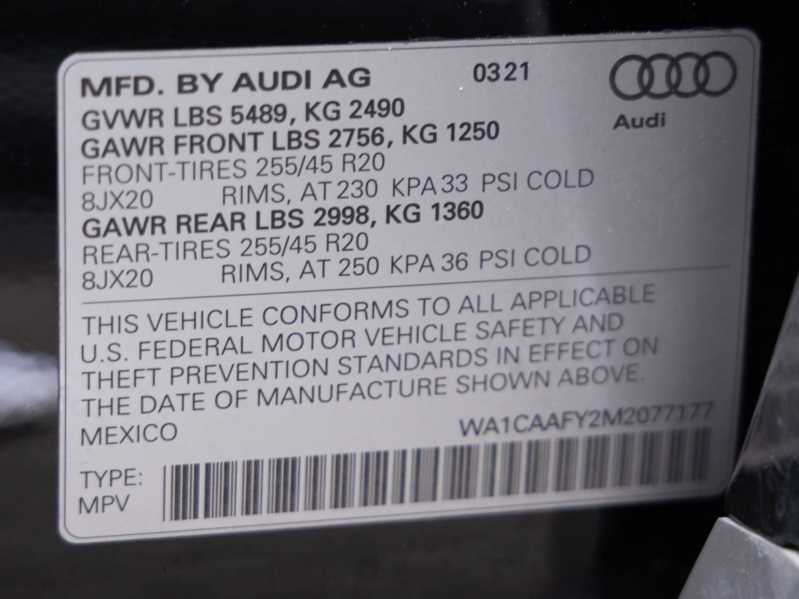 2021 Audi Q5 Prestige