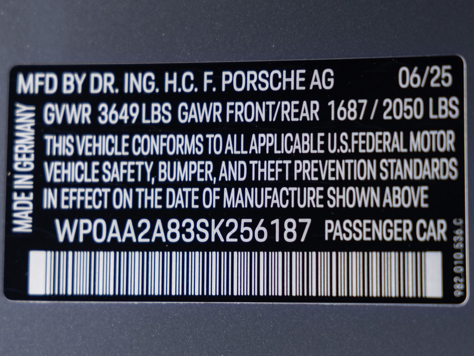 2025 Porsche 718 718 Cayman