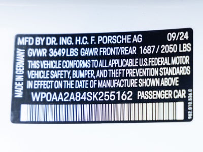 2025 Porsche 718 Cayman Coupe