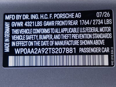 2026 Porsche 911 911 Carrera