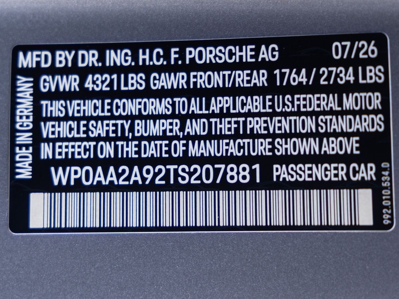 2026 Porsche 911 911 Carrera