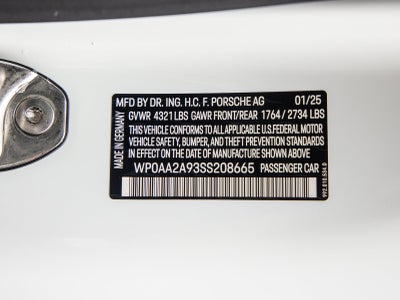 2025 Porsche 911 911 Carrera