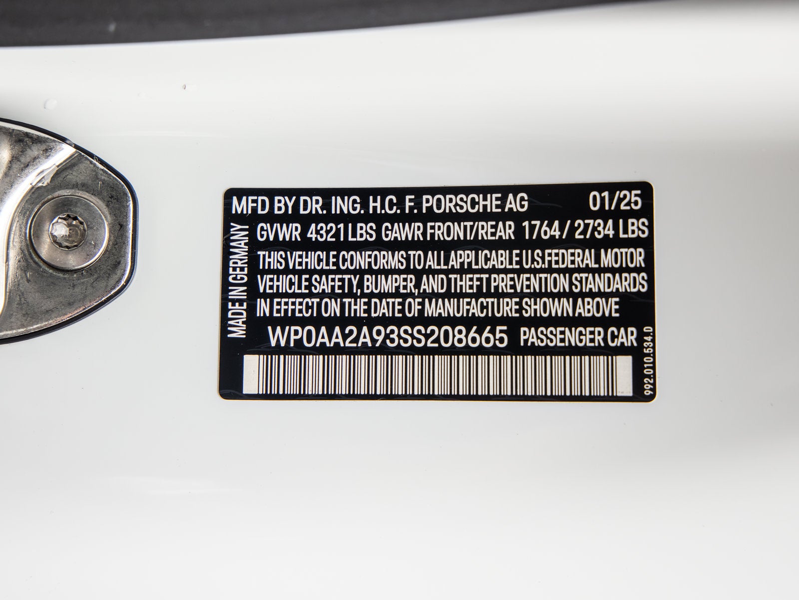2025 Porsche 911 911 Carrera