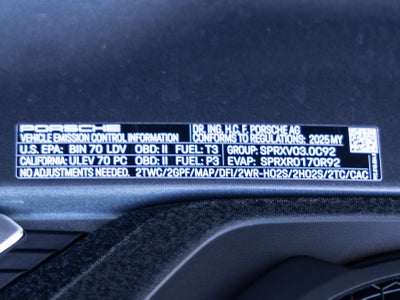 2025 Porsche 911 911 Carrera T