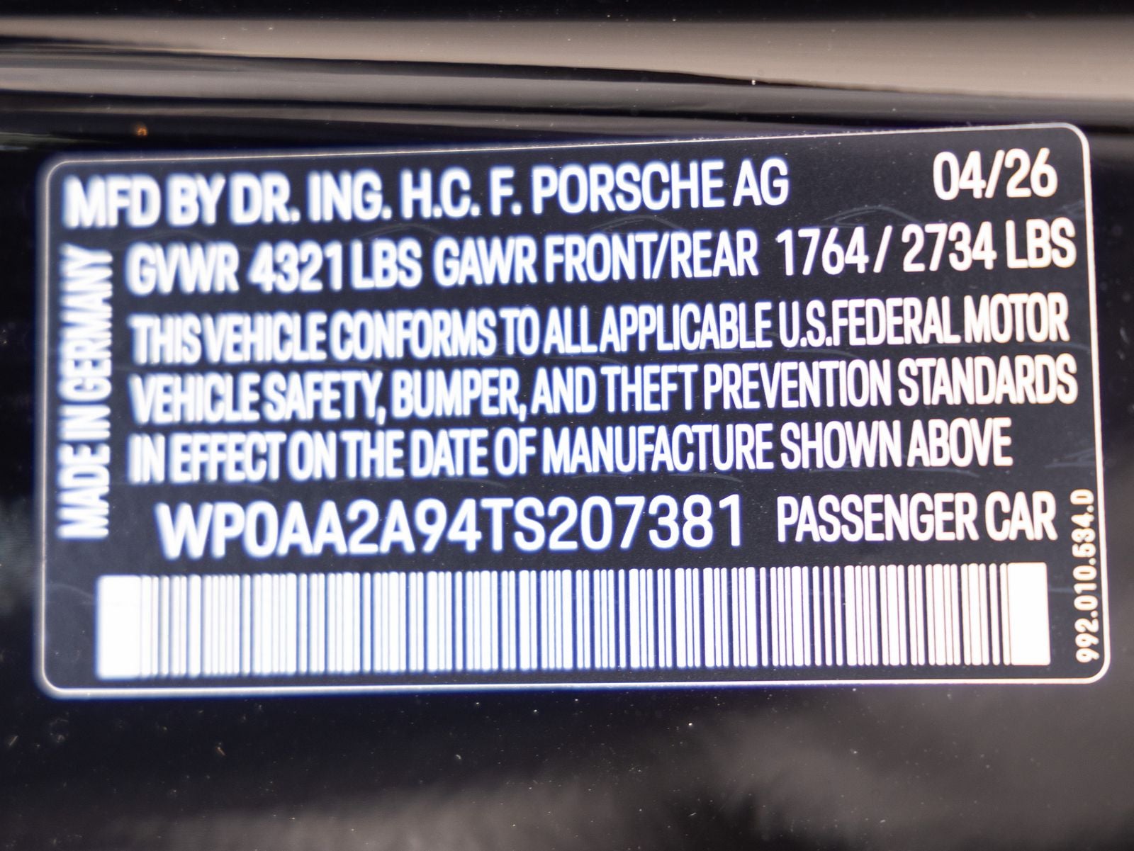 2026 Porsche 911 Carrera