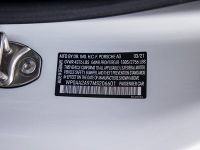 2021 Porsche 911 911 Carrera 4