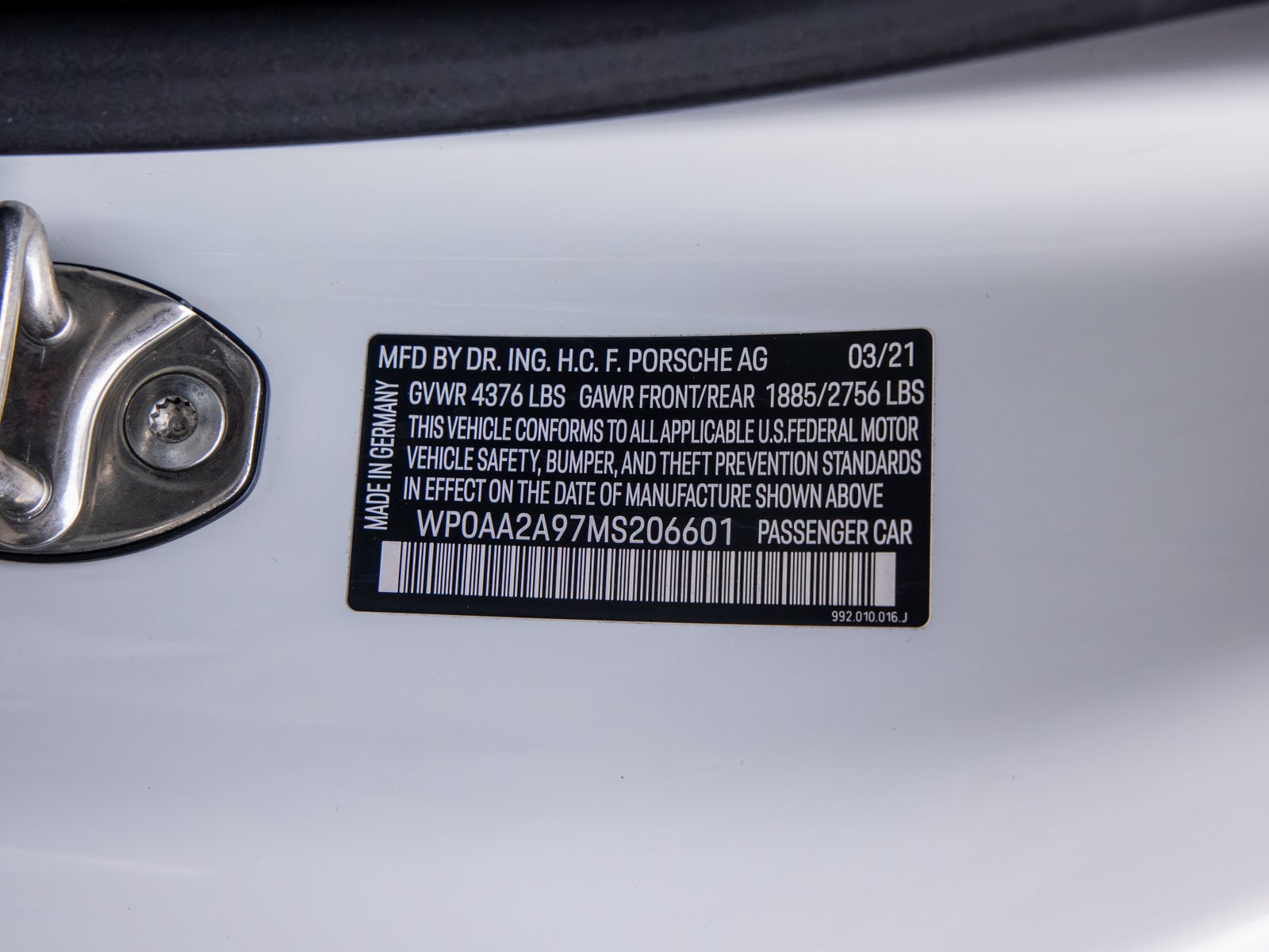 2021 Porsche 911 911 Carrera 4