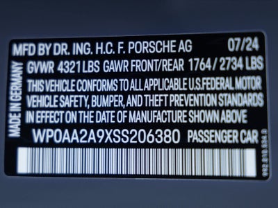 2025 Porsche 911 911 Carrera