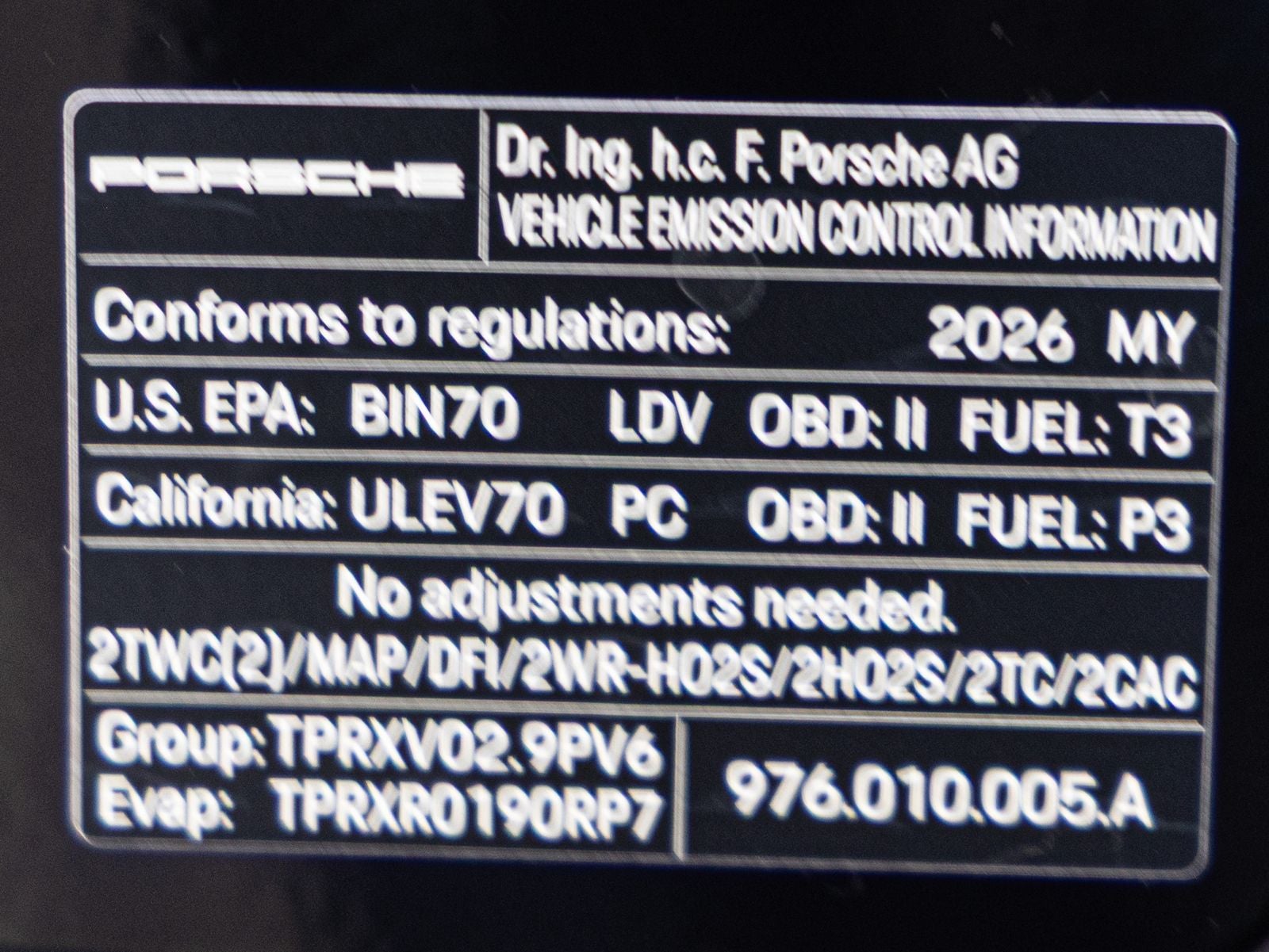2026 Porsche Panamera RWD
