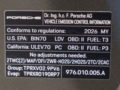 2026 Porsche Panamera 4