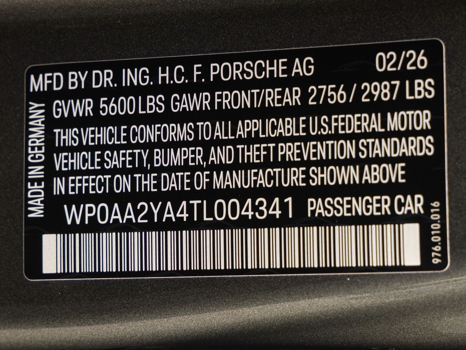 2026 Porsche Panamera 4