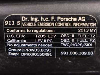 2013 Porsche 911 911 Carrera 4S Coupe