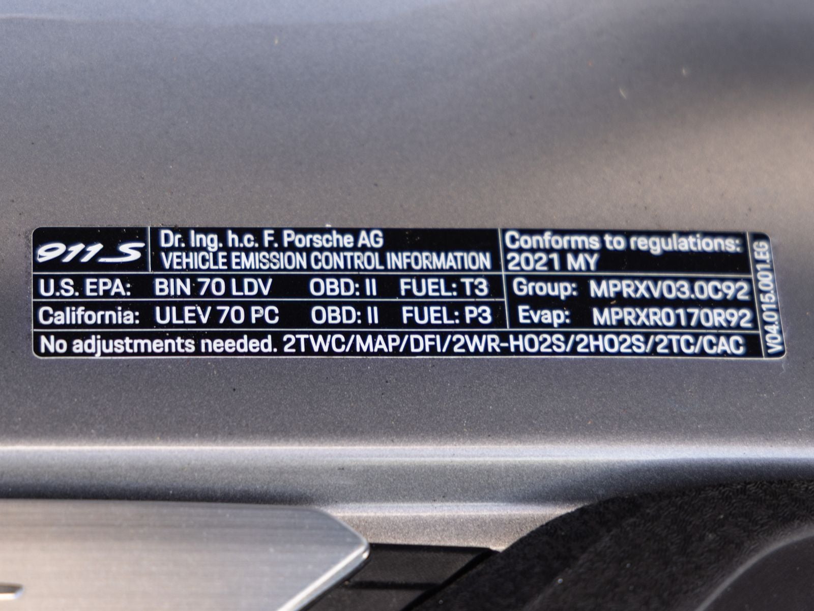 2021 Porsche 911 911 Carrera S (MY21)