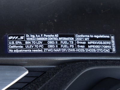 2021 Porsche 911 911 Carrera S (MY21)