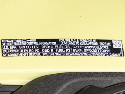 2025 Porsche 911 911 Carrera 4 GTS