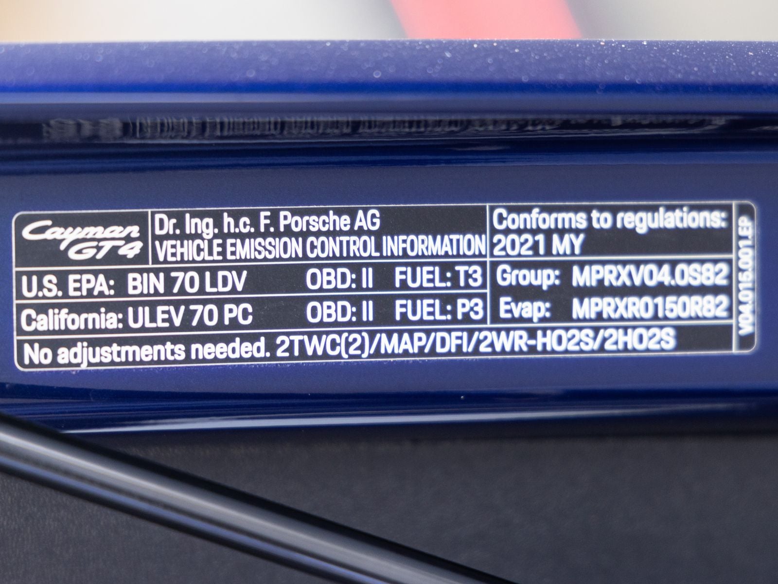 2021 Porsche 718 718 Cayman GT4