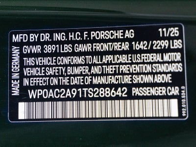 2026 Porsche 911 GT3 with Touring Package