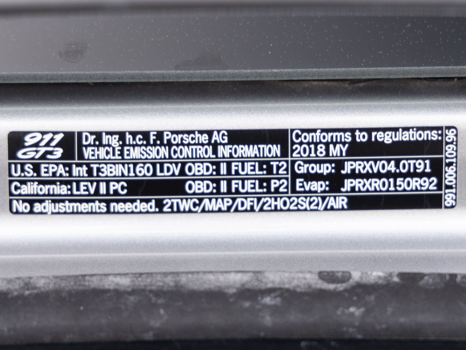 2018 Porsche 911 911 GT3