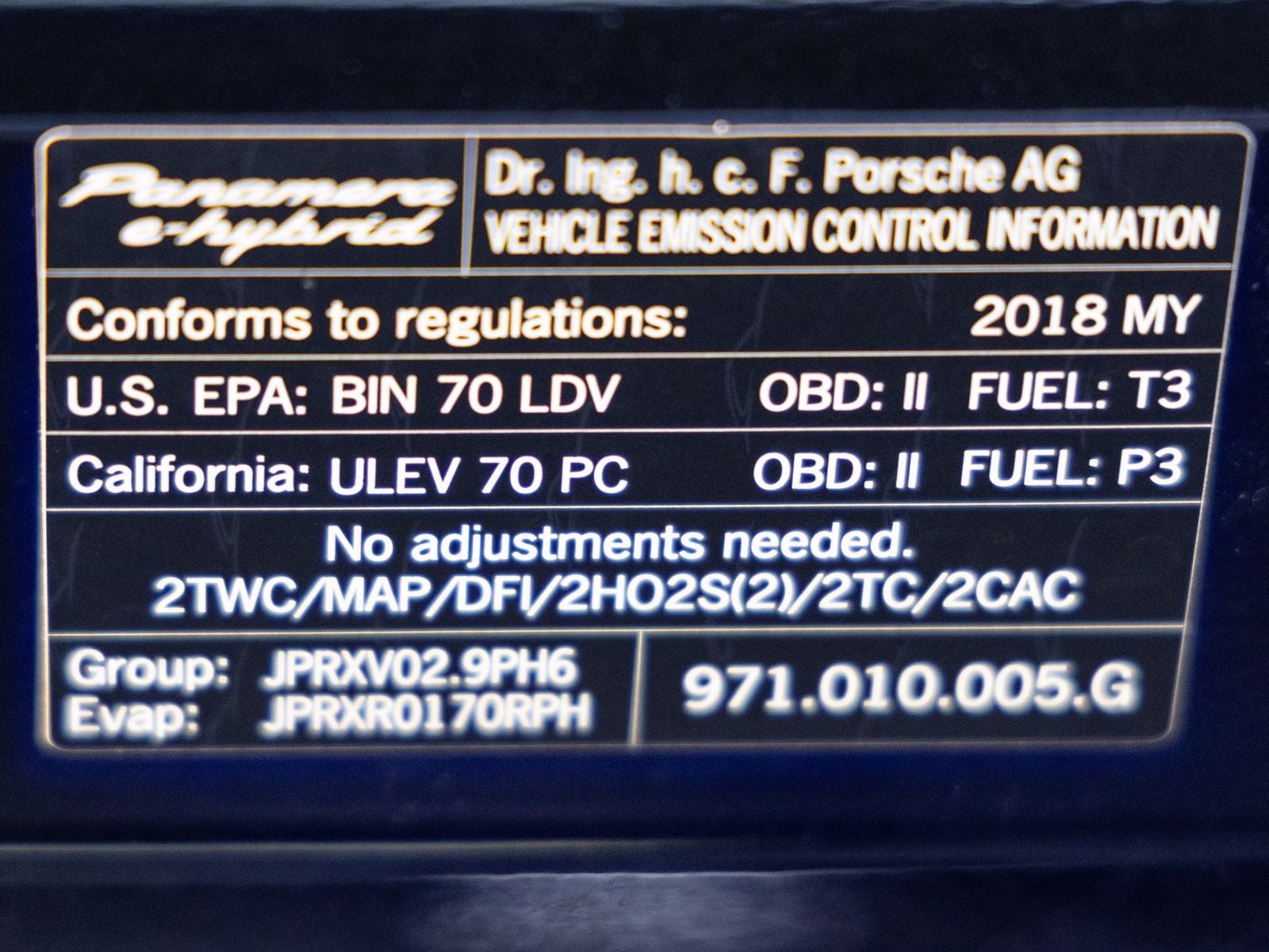 2018 Porsche Panamera 4 E-Hybrid