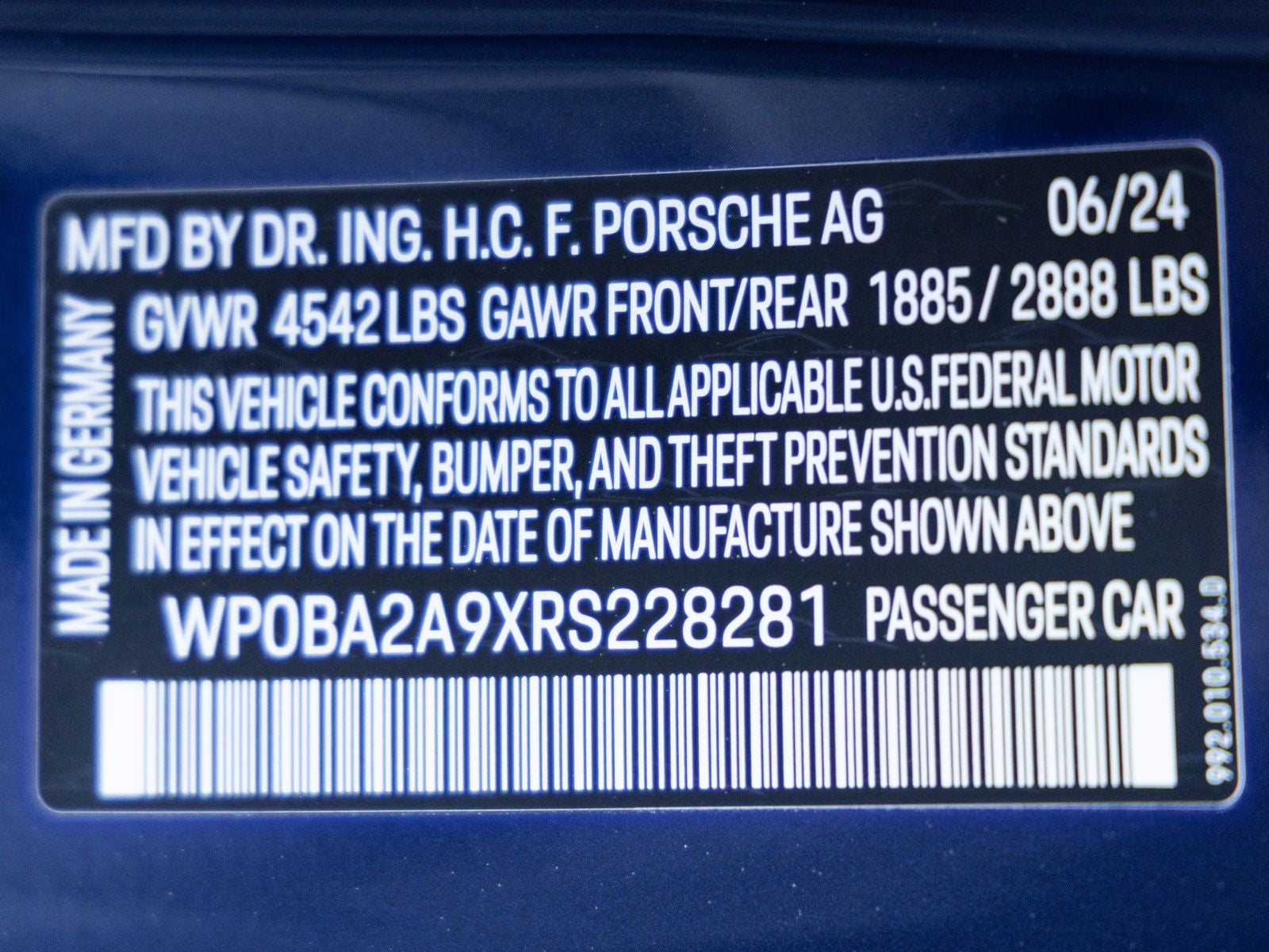 2024 Porsche 911 Targa 4