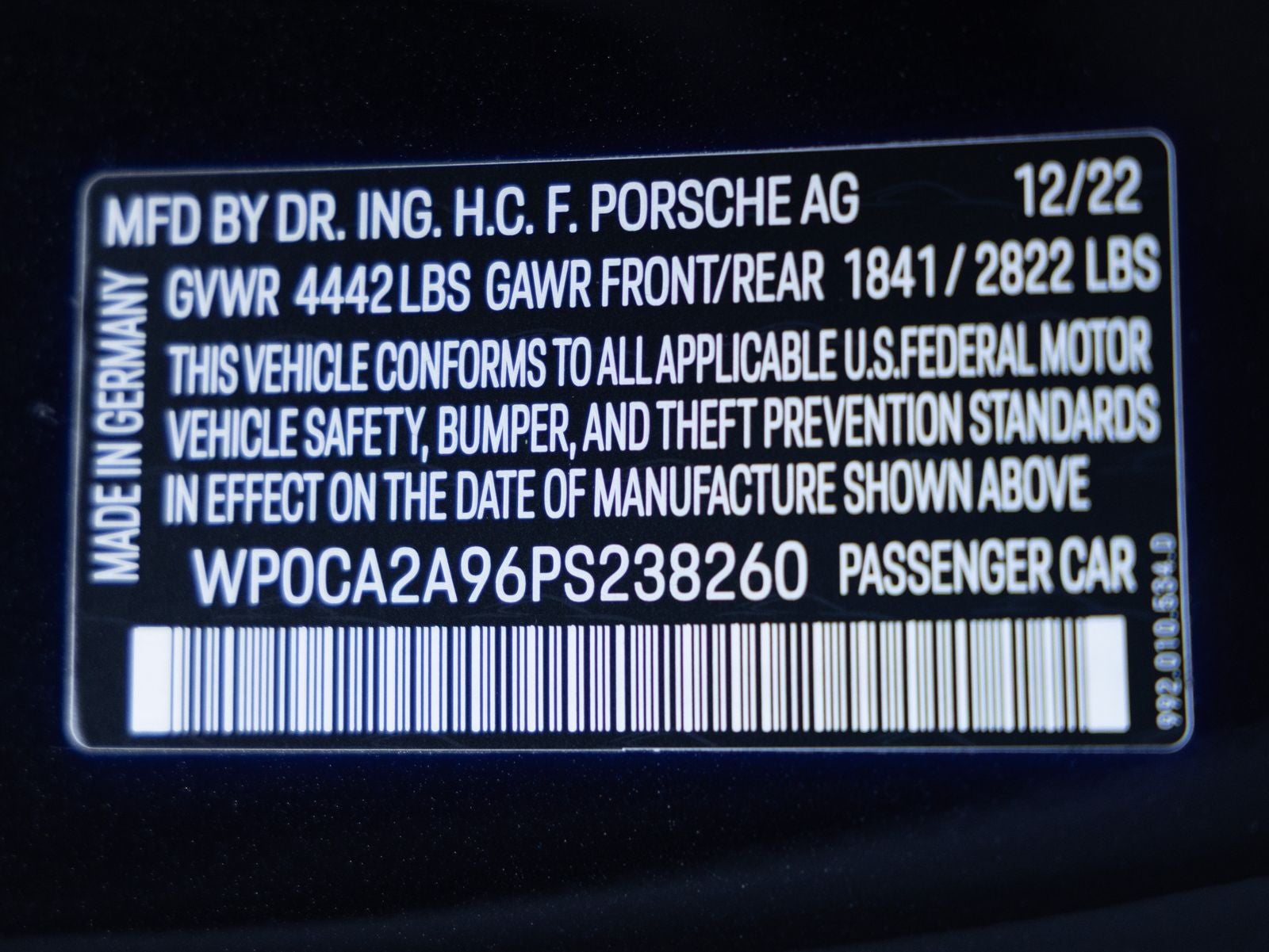 2023 Porsche 911 Carrera Cabriolet