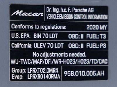 2020 Porsche Macan Macan