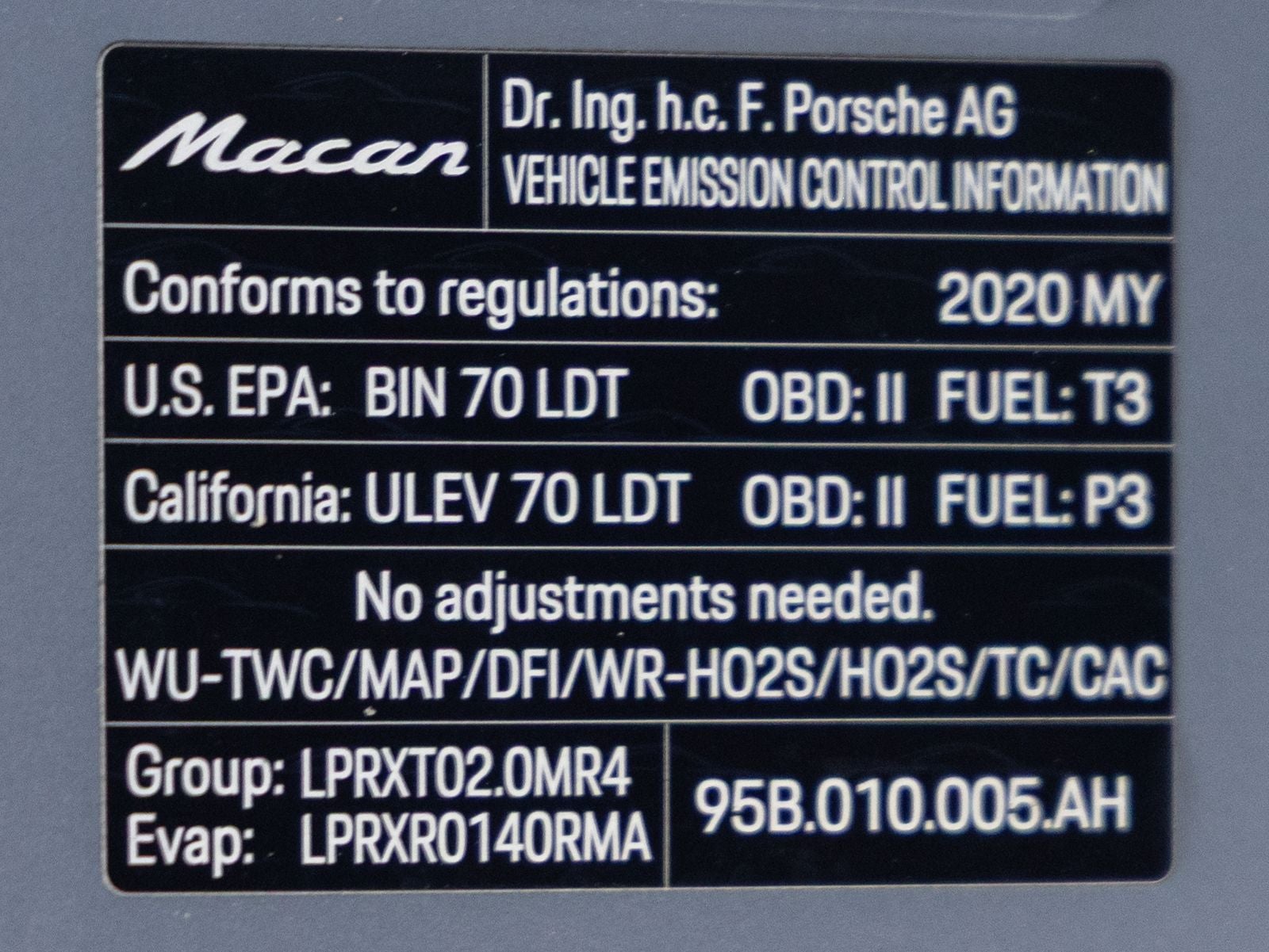 2020 Porsche Macan Macan