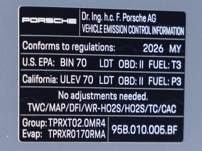 2026 Porsche Macan Macan