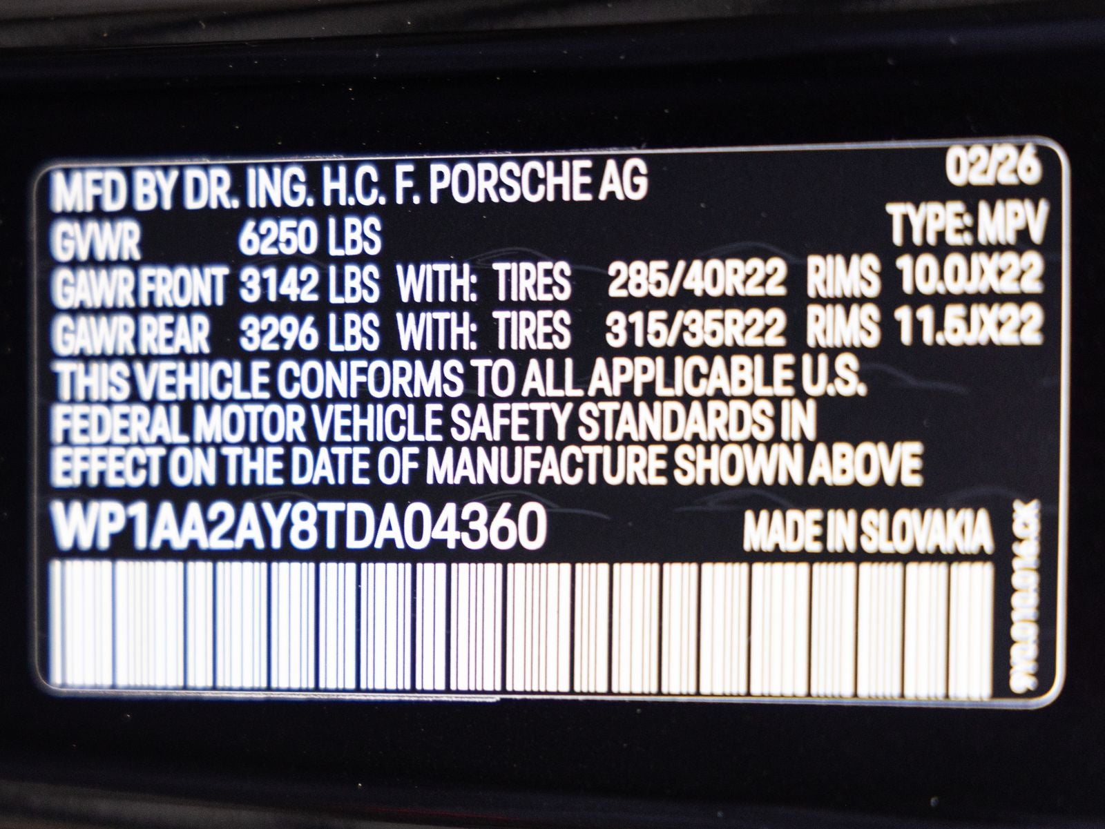 2026 Porsche Cayenne AWD