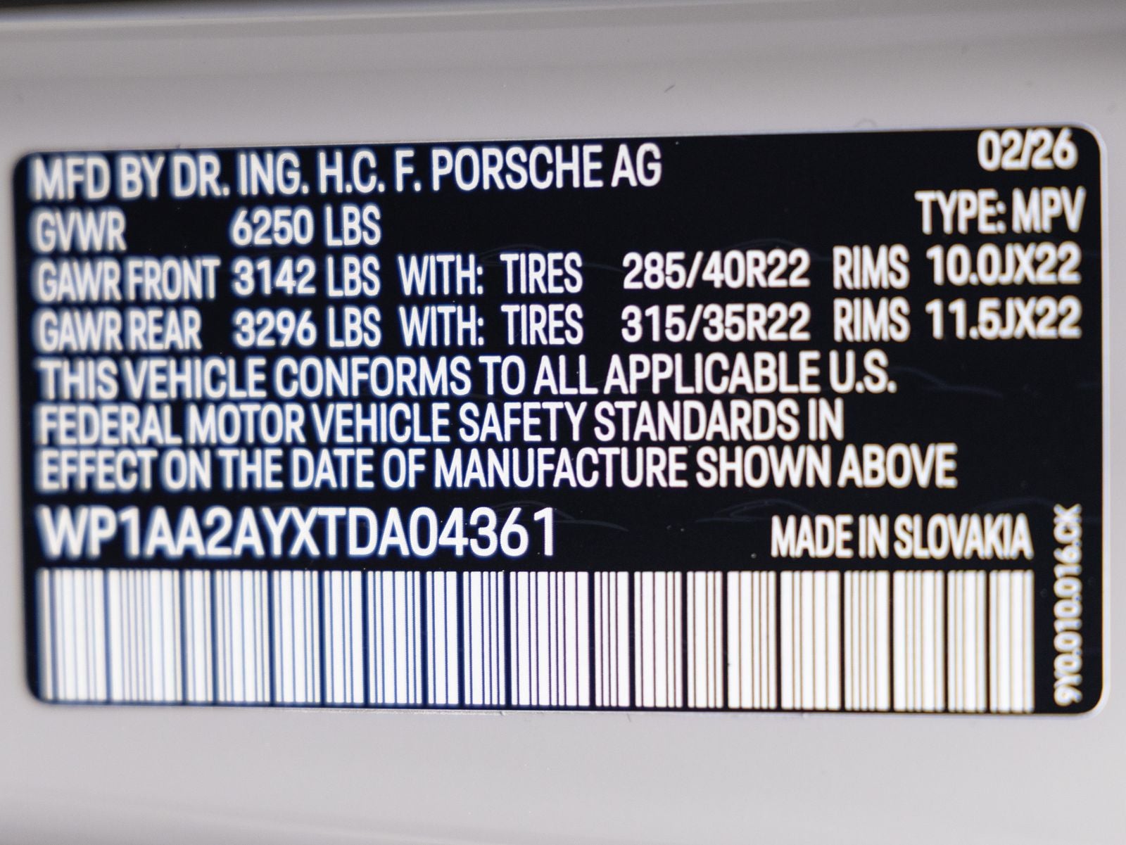 2026 Porsche Cayenne AWD