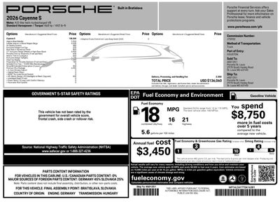 2026 Porsche Cayenne Cayenne S