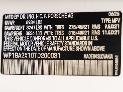2026 Porsche Cayenne Cayenne Coupe Electric
