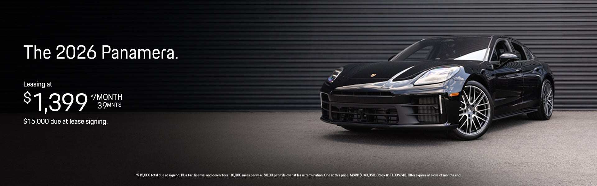 2026 Panamera Lease Special