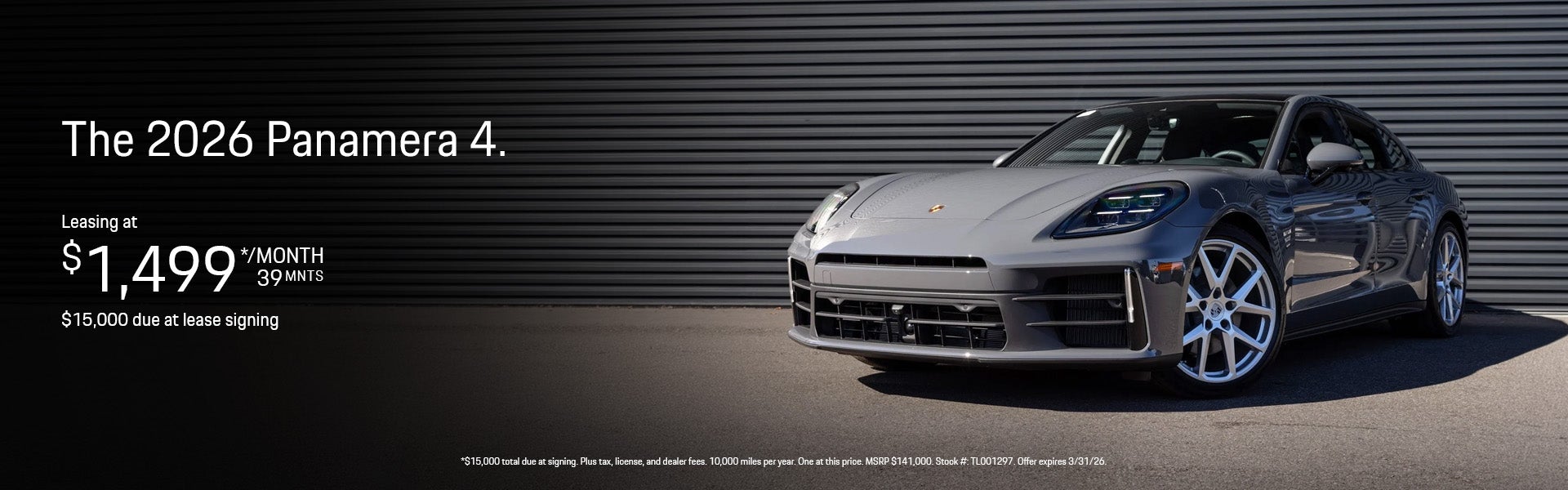 2025 Panamera 4 Electric Lease Banner