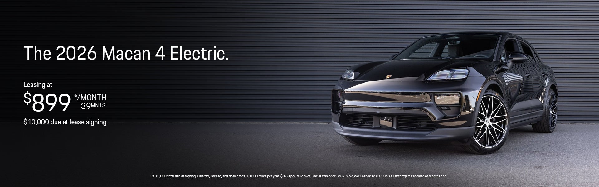 2026 Macan 4 Electric Lease Special