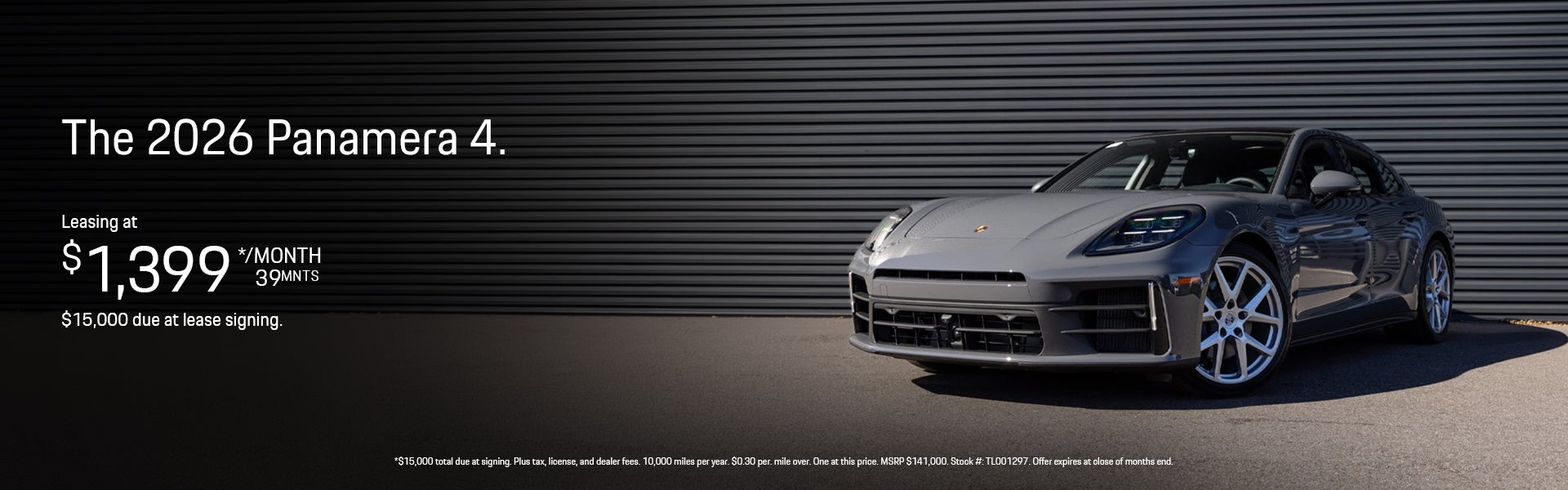 2026 Panamera 4 Lease Special