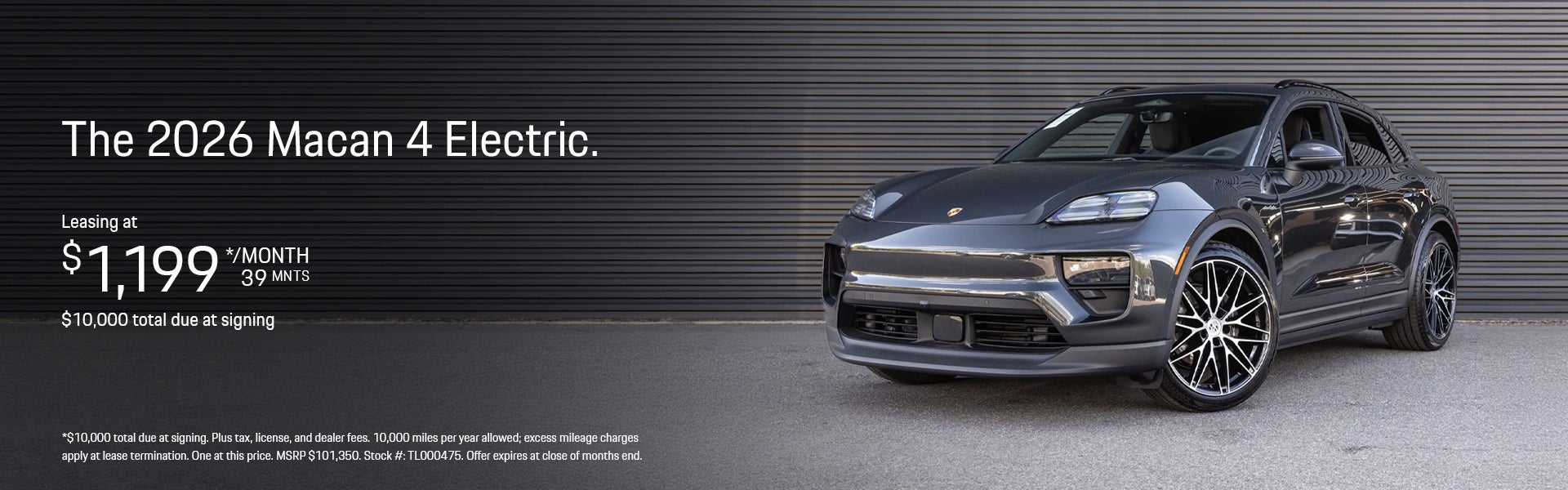 2026 Macan 4 Electric Lease Banner