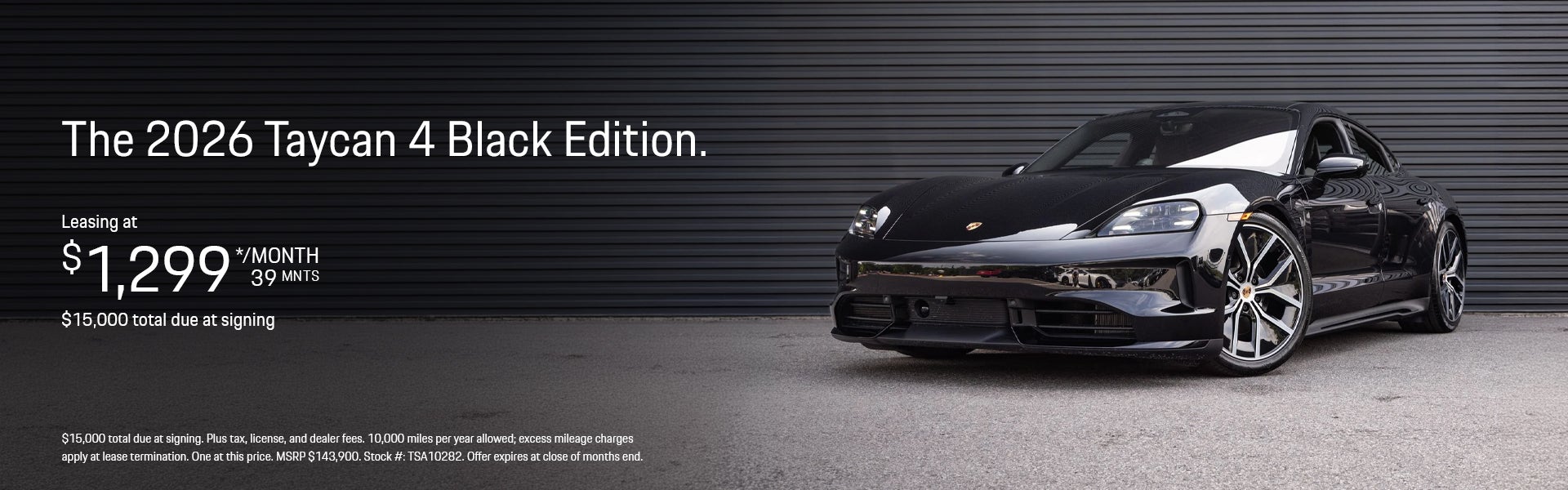 2026 Taycan 4 Black Edition