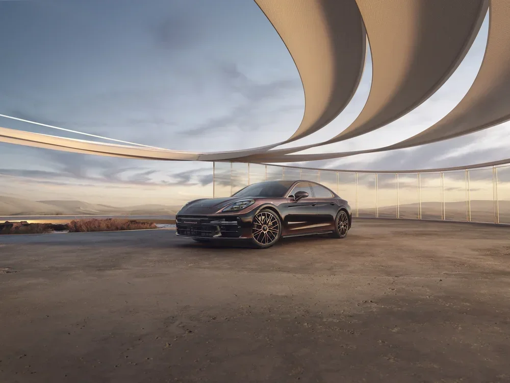 Porsche Panamera in Ruby metallic in Colorado
