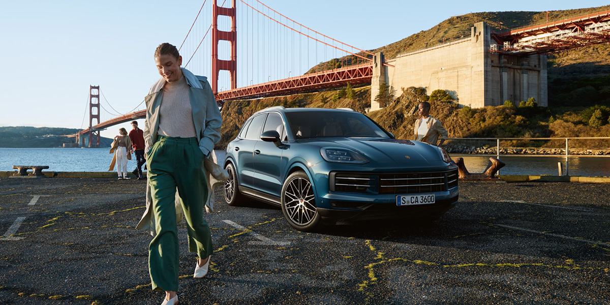 2025 Porsche Cayenne on the road